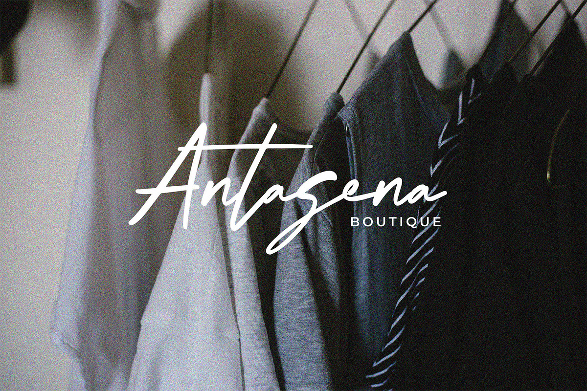White Medita Brush Script Font, a Script Font by NTC Graphic (Photo 3 of 9)