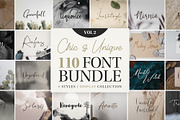 Chic and Unique Font Bundle Vol 2, a Font by Keke Studio (Thumbnail 1 of 6)