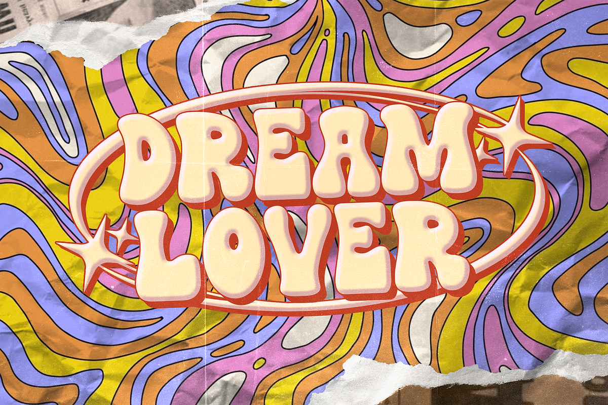 Chuckle Freaky Groovy Graffiti Y2K, a Handwritten Font by dansdesign (Photo 8 of 10)