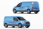 LWB Compact Cargo Van Mockup Set, a Product Mockup by Halal Graphic Studio (Thumbnail 10 of 14)