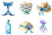 Coquettish Summer Blue Coastal, an Illustration by Designking (Thumbnail 5 of 5)