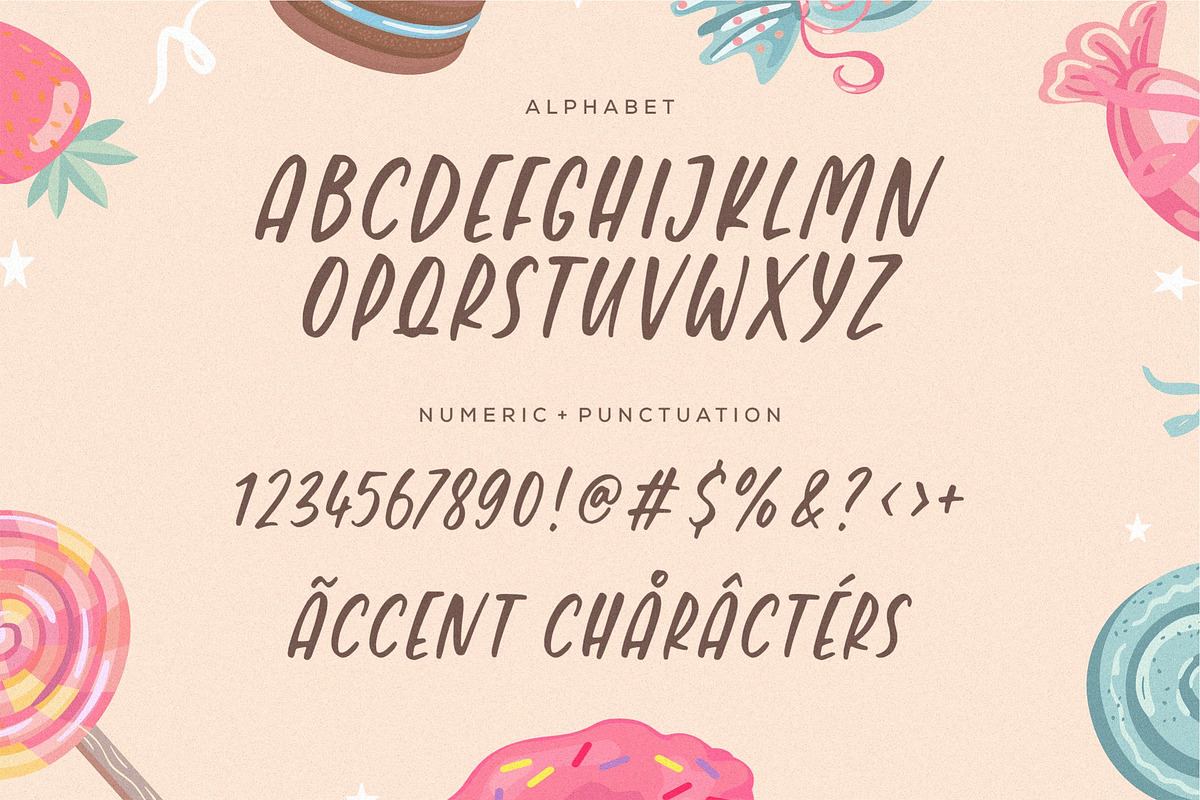 Candyland Font, a Handwritten Font by Balpirick Studio (Photo 5 of 6)