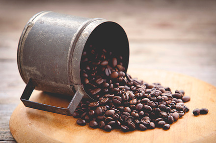 Coffee grains stock photo containing bean and coffee, a Food & Drink Photo by alfernec