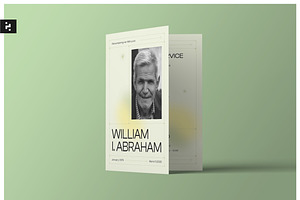 Minimal Funeral Program, a Brochure Template by Neermana