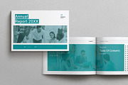 Annual Report Template Landscape, a Brochure Template by MassiveCreator (Thumbnail 1 of 8)
