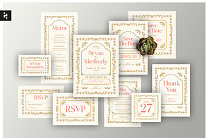 Timeless Grace Wedding Suite, a Card Template by Neermana