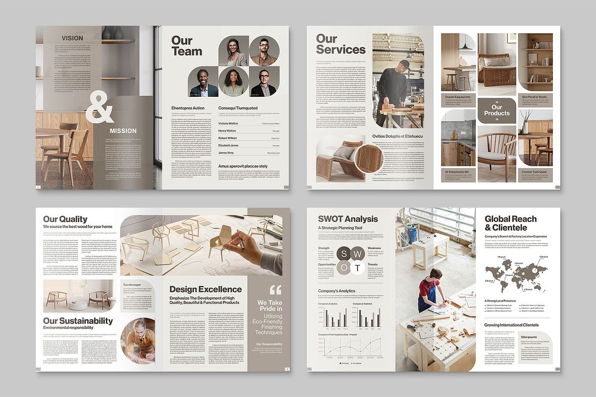 Company Profile Brochure Template, a Brochure Template by BrandPacks (Photo 4 of 6)