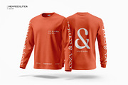 Long Sleeve T-Shirt Mockup, a Hoody Mockup by Ram Studio LLC (Thumbnail 4 of 12)