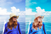 16 Blue Vacation Lightroom Presets, a Preset Add-On by RamsaGraphi (Thumbnail 9 of 10)