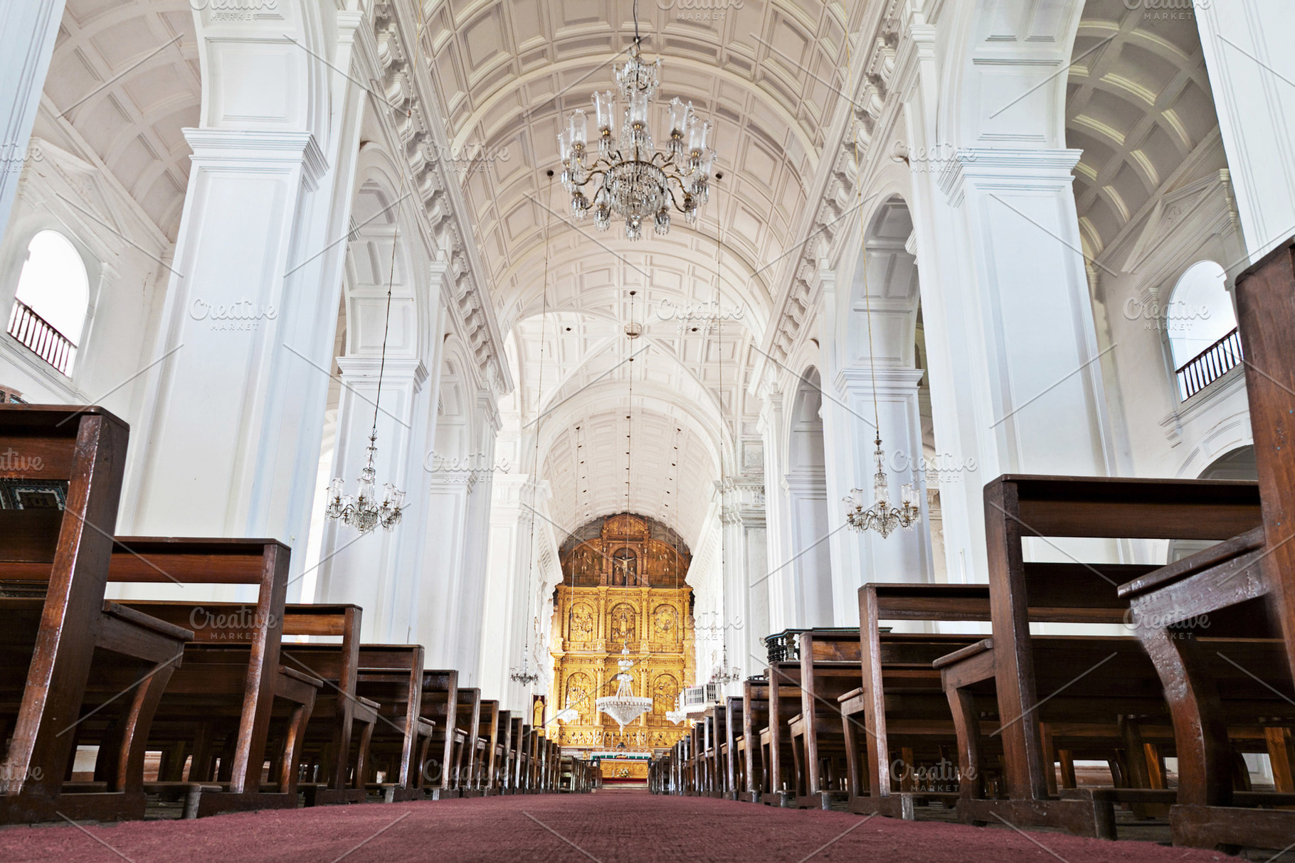 Inside church, a Photo by saiko3p