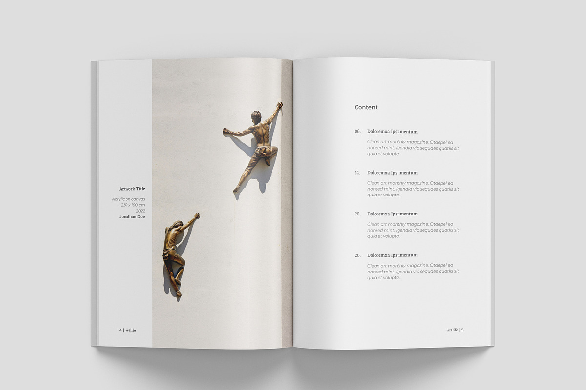 A5 Art Exhibition Catalog, a Magazine Template by Bookrak Graphic Design (Photo 3 of 12)