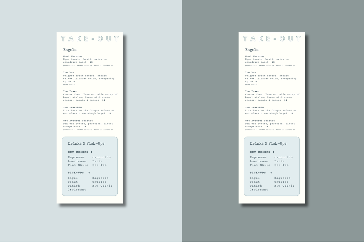 Premium Restaurant Menu Template Set, a Branding & Logo Template by Soigné Branding Studio (Photo 3 of 7)