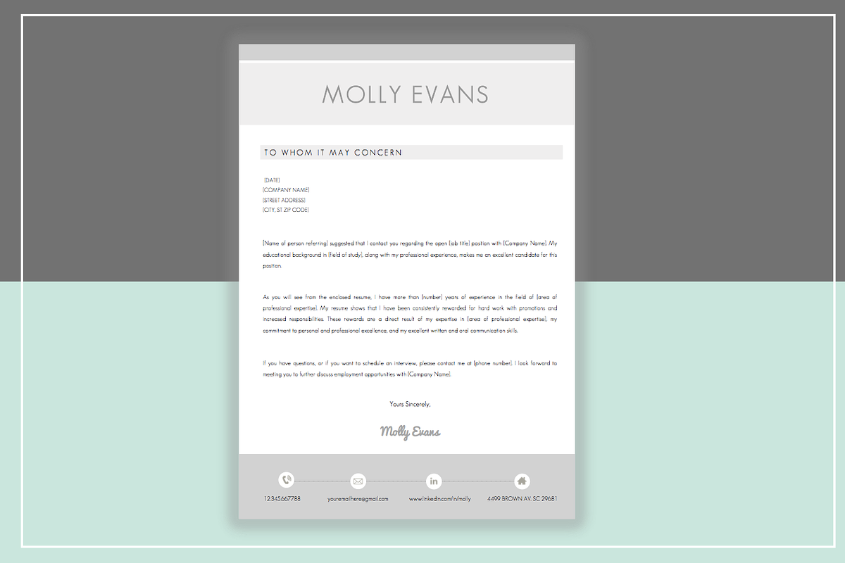 Resume Template & Cover Letter, a Resume Template by ResumeStudio (Photo 4 of 4)