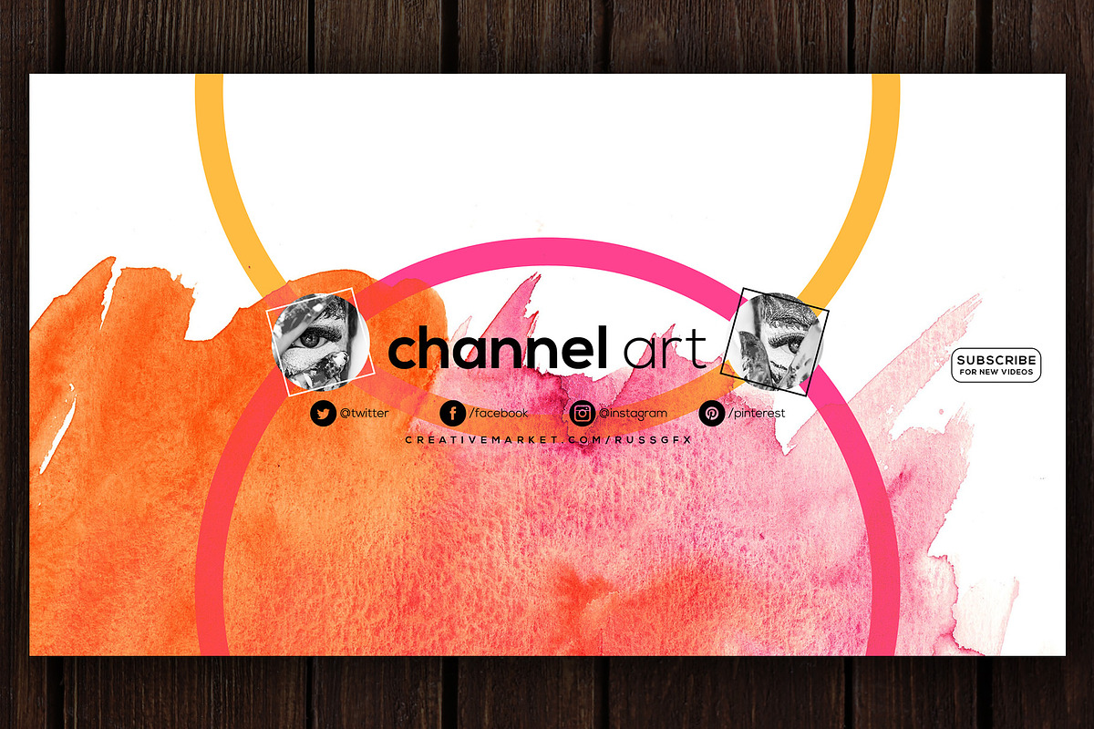 10 Youtube Channel Art Banners vol11, a Social Media Template by RussGFX (Photo 3 of 13)