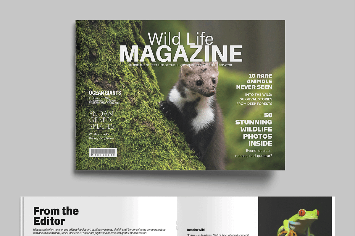 Wildlife Photography Magazine, a Magazine Template by MightyDesign (Photo 2 of 9)