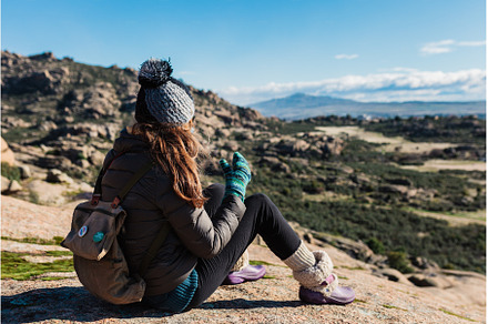Young active woman with trekking, a Nature Photo by Manu Reyes