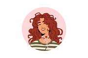 Diverse young women avatars set, a Person Illustration by PaperTrident (Thumbnail 9 of 15)