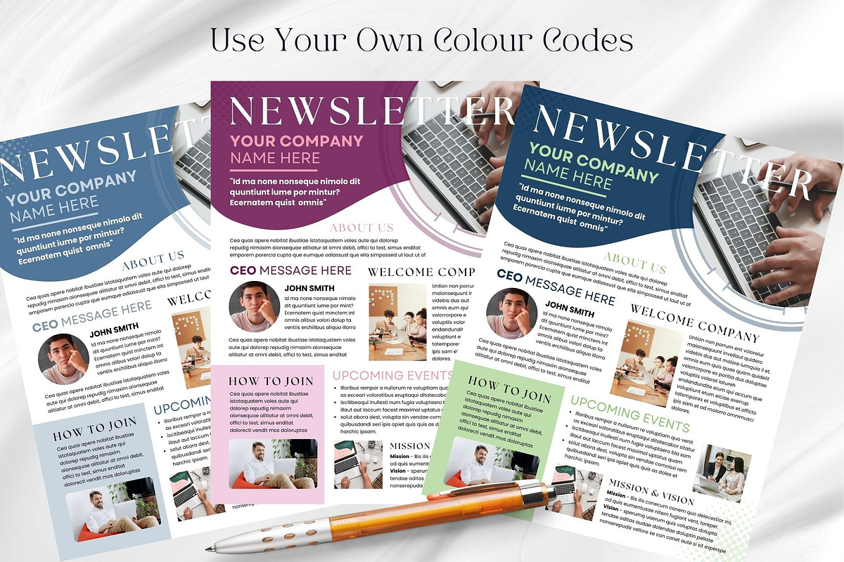 Canva Newsletter Template preview 5