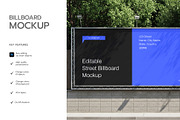 Editable Street Billboard Mockup, an Advertising Mockup by graphypix (Thumbnail 2 of 4)