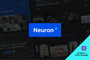 Neuron Creative Agency HTML Template, a HTML Template by AliThemes (Thumbnail 1 of 2)