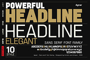 Agnar - Sans serif font family, a Font by Artistic & Unique (Thumbnail 6 of 14)