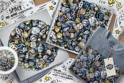 Space Cartoon Doodle Big Pack, a Decorative Illustration by BALABOLKA (Thumbnail 5 of 8)