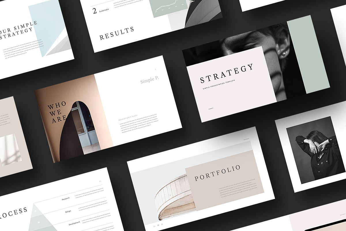 Strategy Presentation Template, a Presentation Template by Simple P. (Photo 1 of 12)