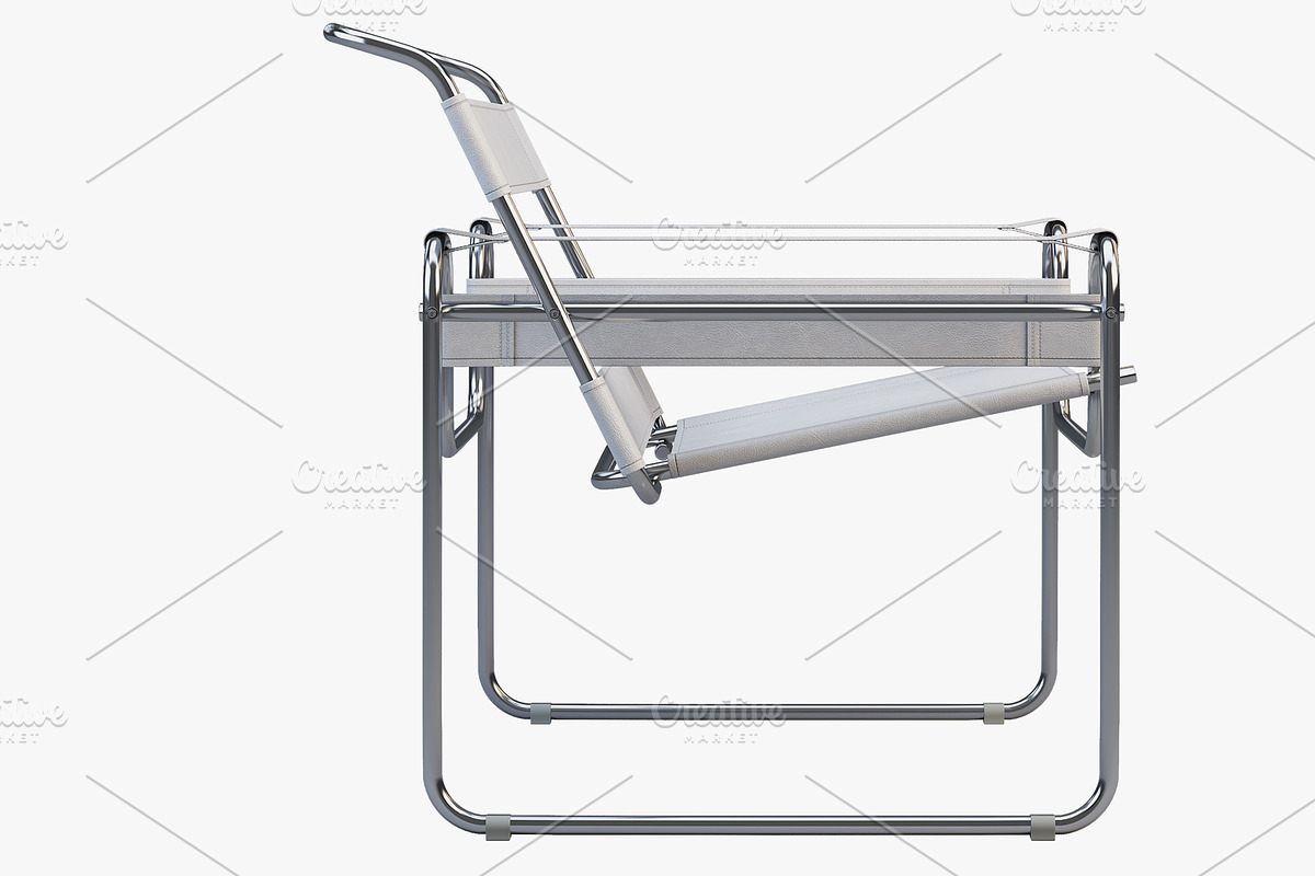 Wassily Chair by Marcel Breuer 3d, a Furniture 3D Model by 3dmitruk (Photo 11 of 12)