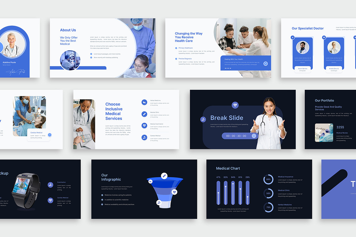 Medical & Healthcare PowerPoint, a Presentation Template by New Coral Design (Photo 3 of 6)