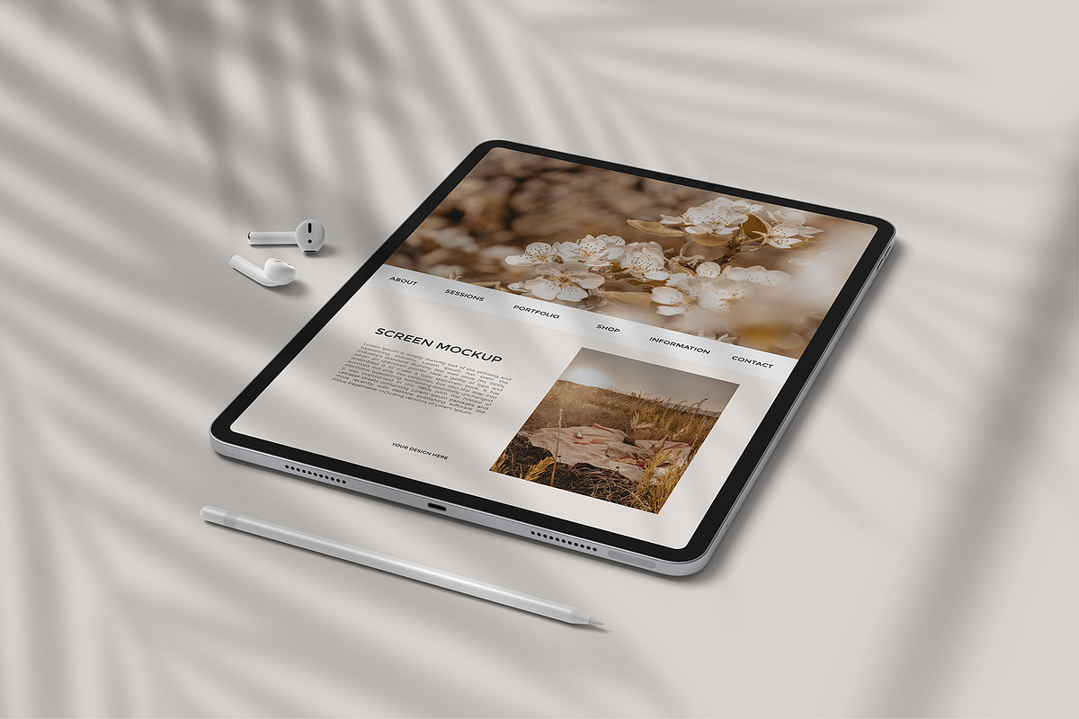 iPad Pro Mockup, an iPad Mockup by graphicpages (Photo 8 of 17)