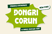 Dongri Corun - Funny Font