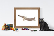 Animals vector set + pattern, a Pattern Graphic by KVIO (Thumbnail 5 of 6)