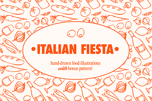 Charming Italian Food Illustrations, an Illustration by studiokokomo