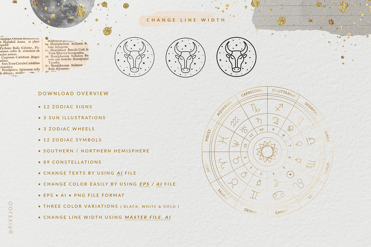 Zodiac and Constellation Collection, an Outline Icon by Pixejoo (Photo 11 of 11)