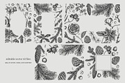 Winter Flowers Christmas Collection, a Seasonal Illustration by Yevheniia (Thumbnail 7 of 12)