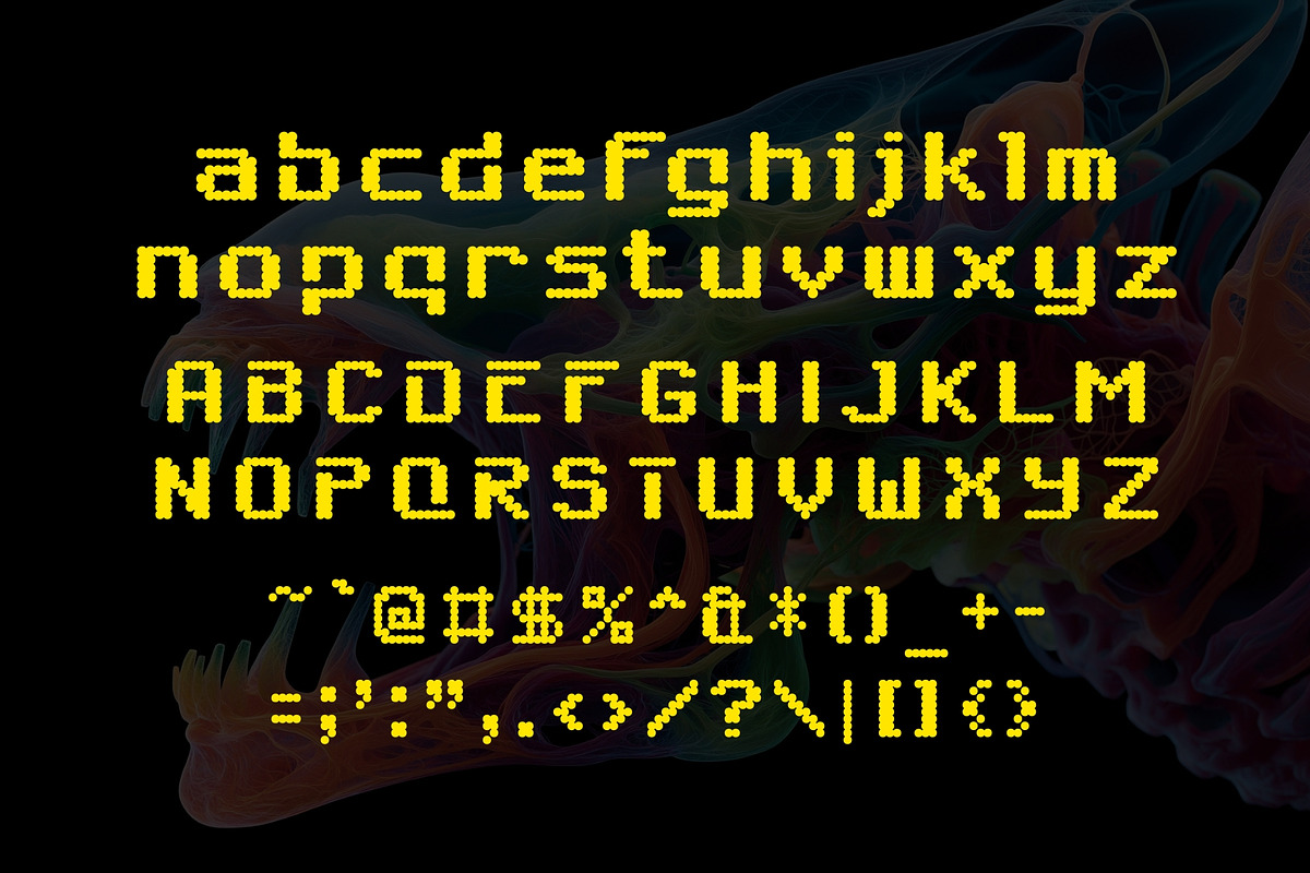 Opticode - LED Display Font, a Symbol Font by HipFonts (Photo 5 of 9)