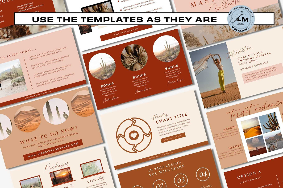 Masterclass Deck - Desert Boho, a Presentation Template by Freedom Business Shop (Photo 7 of 11)