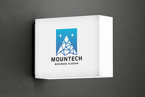 Mountain Tech Letter M Logo, a Branding & Logo Template by Design_Planet