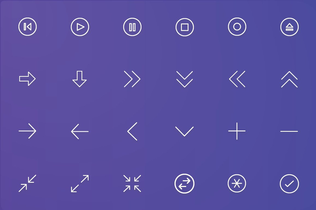 Arrows and User Interface Line Icons, an Outline Icon by FlatLineIcons (Photo 2 of 7)