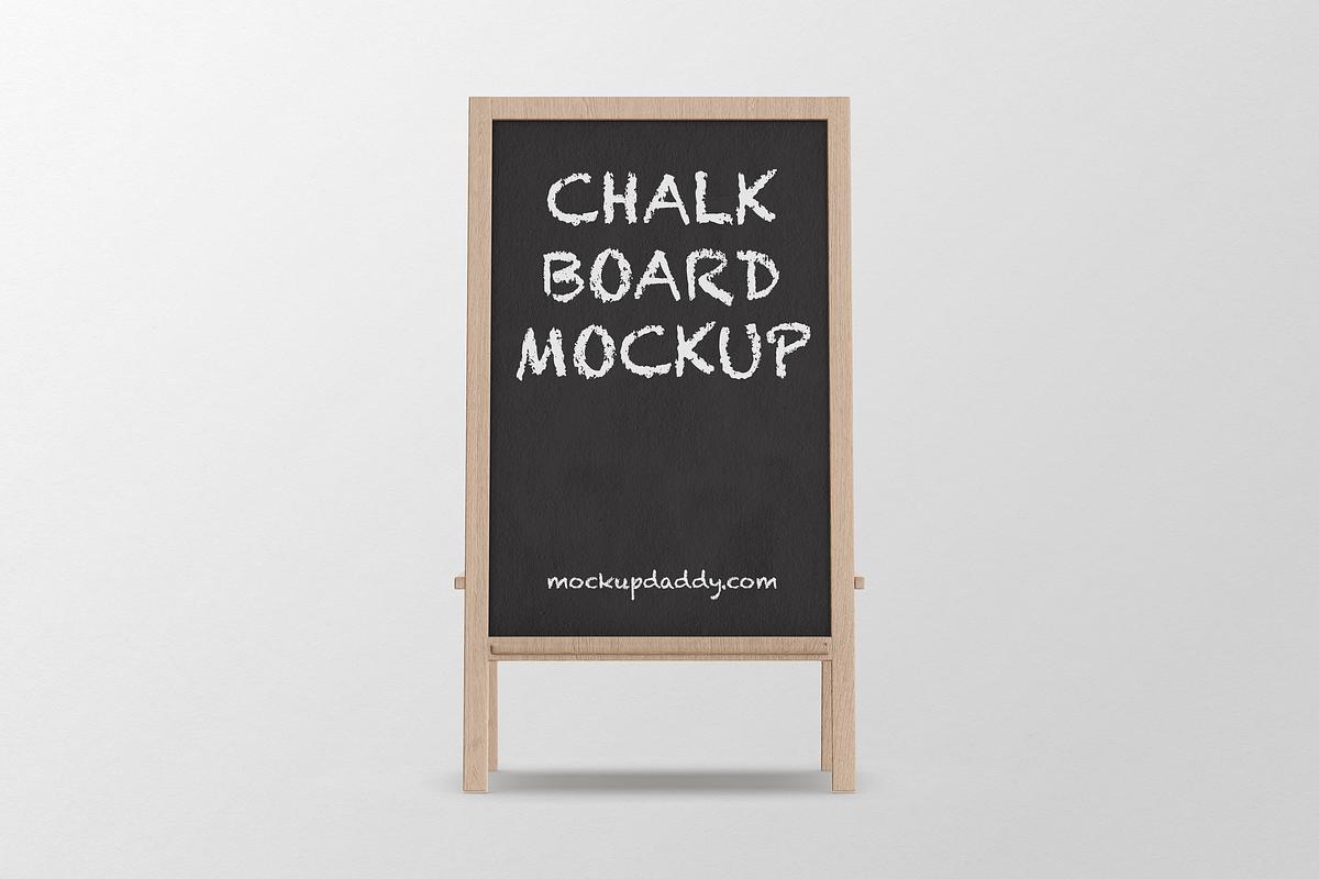 Restaurant Sidewalk Chalkboard PSD, an Advertising Mockup by Mockupdaddy (Photo 2 of 6)
