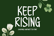 Keep Rising Typeface, a Handwritten Font by Seemly Fonts (Thumbnail 1 of 5)