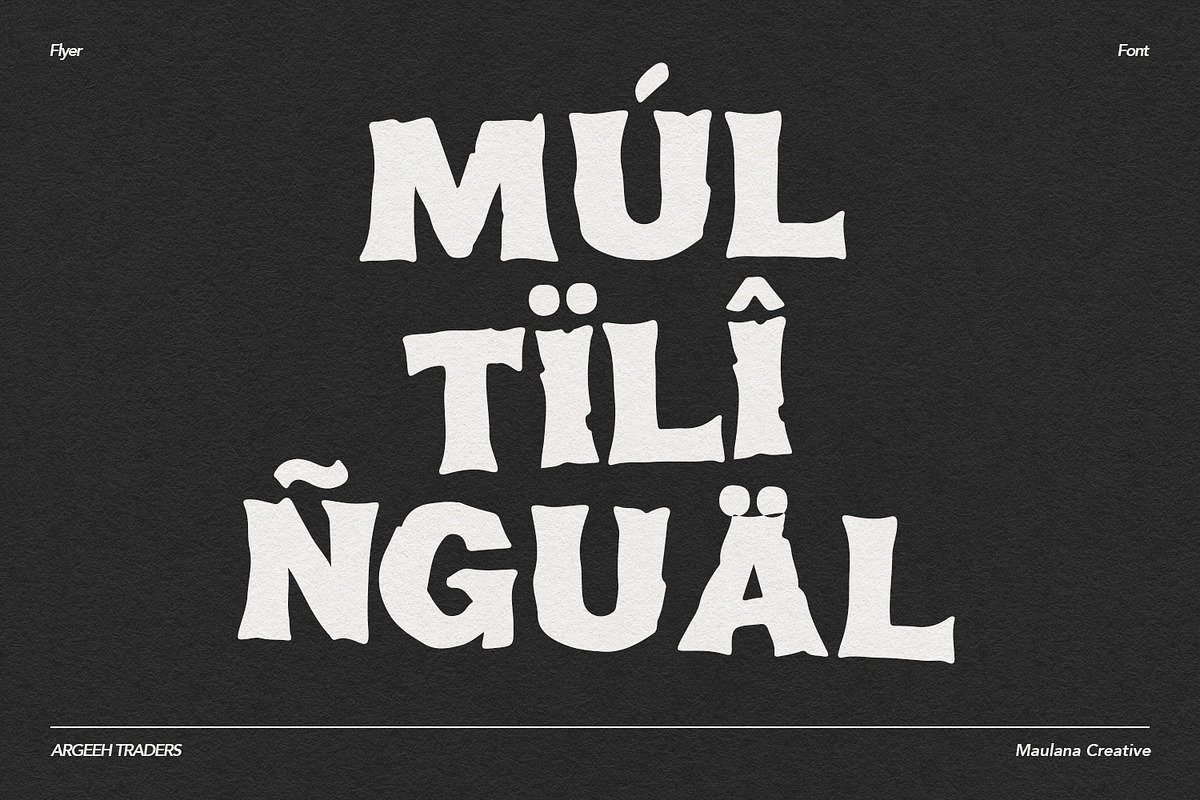 Argeeh Traders Bold Psychedelic Font, a Serif Font by Maulana Creative (Photo 6 of 7)