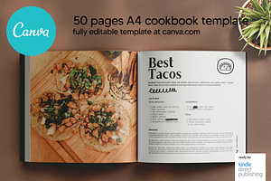 Mexican Recipes Canva Template Squar