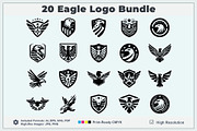 Eagle Badge Logo Pack, a Branding & Logo Template by Vectorium Studio (Thumbnail 1 of 21)
