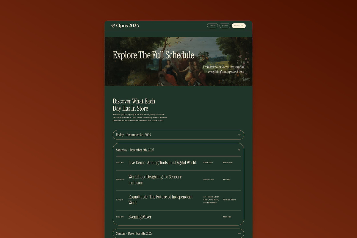 Overtura - Framer Event Template, a Landing Page Template by Designed by Sabb (Photo 6 of 6)