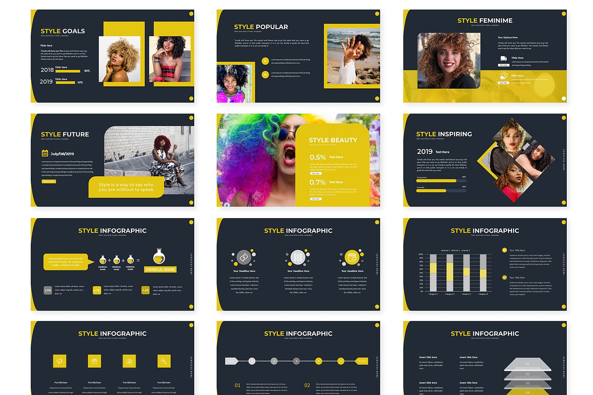Glamour - Google Slides Template, a Presentation Template by AQR Studio