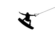 Water Ski Silhouette Vector Bundle, an Illustration by Designs_River (Thumbnail 28 of 51)