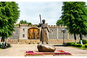 Monument to Dzaug Bugulov, the, an Architecture Photo by Leonid Andronov