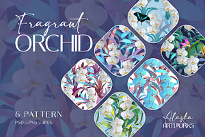 Summer Orchid Flower Patterns