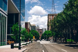 City stock photo containing city and buildings